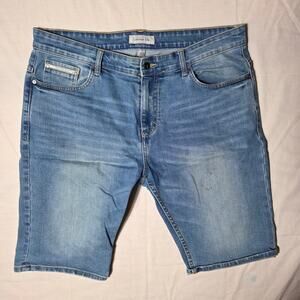 Calvin Klein Mid-wash denim shorts